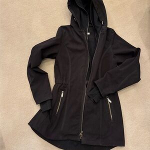 DKNY Black Utility Jacket with Hood